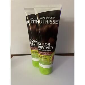 Garner Nutrisse, Color Reviver, 5-Min Color Mask, Warm Brown (Bundle of TWO)